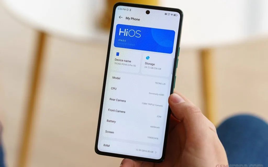 Tecno Pova 6 Pro - HIOS 14